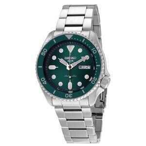 NWT Authentic Seiko 5 sports Automatic Green Dial Men's Watch